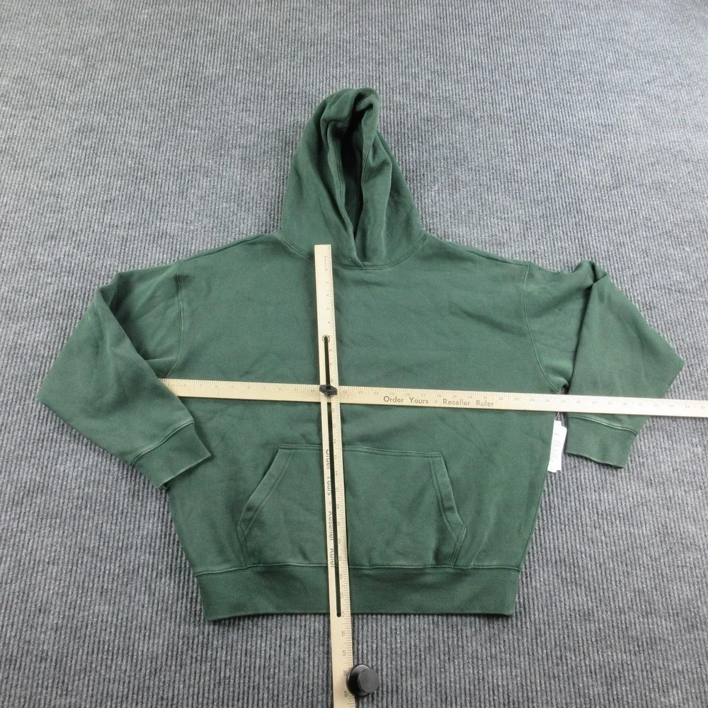 Pacsun Hoodie Womens S Forest Green Pullover Hooded Fleece Heavyweight NWT - Picture 2 of 9